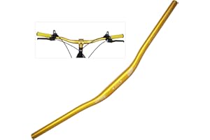 PLATTBK Wake Manillar MTB Aluminio 780mm Guiador Bicicleta Btt Doble Altura Manillares para Bicicleta 31.8mm 22mm Gold