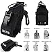 Price comparison product image JOYOOO 2PCS Talkie Radio MSC-20A Case Holster For Motorola Kenwood Walkie Talkie 2 Way Radio Black