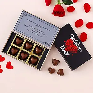 Choco ManualART Personalised And Customised Wrapper Printed chocolates Birthday gift. valentines day gift for your girlfriend boyfriend wife husband 6pcs Chocolate Box