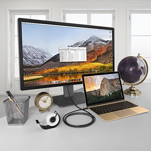 Plugable USB-C-nach-HDMI 2.0-Kabel (1,8 m) für MacBook Pro 2016, Dell XPS 13 und 15, Thunderbolt™ 3 und noch mehr (unterstützt 4K / 60 Hz-Bildschirme bis zu 3840×2160 bei 60 Hz) - 2