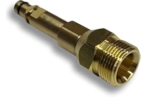 M&M Smartek Adaptador Quick-Click apto para mangueras de alta presión con M22 x 1,5 IG – para Kärcher, Kränzle, etc. – 8 cm de largo