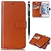 Produktbild iPhone 6 Plus Hülle,iPhone 6S Plus Leather Handyhülle,WIWJ Wallet Case[Einfarbig zwei-in-one Kann Getrennt Werden Leder Case]Schutzhüllen für iPhone 6 Plus/iPhone 6S Plus-Braun