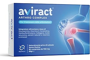 DIGI-PHARM Glucosamina Condroitina MSM alto Dosaggio Integratore Articolazioni e Cartilagine con Vitamina C Collagene Acido Ialuronico Artiglio del Diavolo Curcuma Selenio Vitamina D Made in Italy