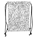 Produktbild Trsdshorts Drawstring Backpacks Bags,Grey,Abstract Zig Zag Hexagon Figures Vivid and Dark Color Hue Tone Intensity Blush Art Print Decorative,White Soft Satin,5 Liter Capacity,Adjustable STRI