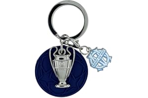 AM BALL COM AMBALLCOM, Porte-clés UEFA Champions League 1993 Olympique de Marseille, OM Droit au But, Trophée Ligue des Champions, Supporters Football, Accessoire Métal Émaillé Officiel