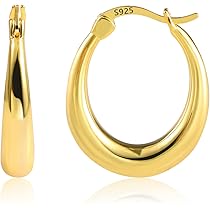 Boucles D'Oreilles Argent 925 ALEXCRAFT - 3 Paires Coeur Noir Et Or - Femme