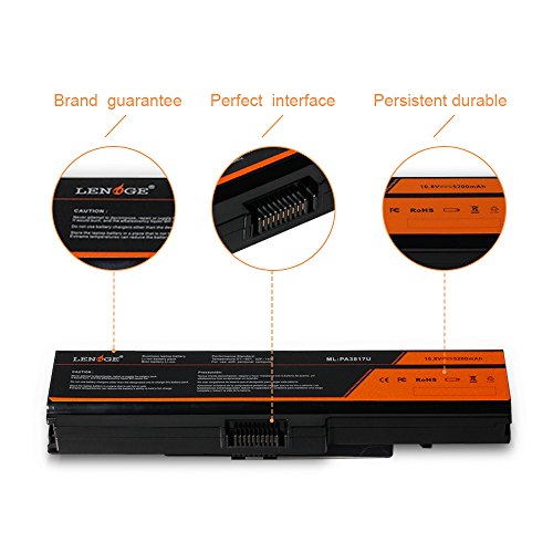 LENOGE Ersatz Hochleistung Akku Li-ion Laptop Batterie Für Toshiba PA3817U-1BRS PA3819U-1BRS Toshiba Satellite C655 L600 L675 L675D L700 M640 M645 P745 Serie - 5