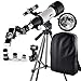 Price comparison product image Telescope 70mm Apeture Travel Scope 400mm AZ Mount - Good Partner to View Moon and Planet - Good Travel Telescope with Backpack for Kids and Beginners …