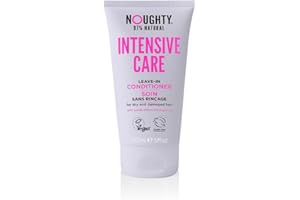 Noughty 97% Natural Intensive Care Leave In Conditioner, to Banish Damaged Hair and Split Ends with Sweet Almond Extract and Argan Oil, Sulphate Free Vegan Haircare 150ml