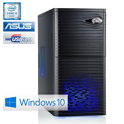 PC CSL Speed X4612 (Core i5) inkl. Windows 10 – Intel Core i5-7500 4x 3400MHz, 8GB DDR4 RAM, 1000GB HDD, Intel HD 630, DVD, USB 3.1 - 2