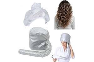 FVNLKY Net Plopping Cap For Drying Curly Hair, Cappucci Per Asciugare I Capelli Regolabili Per Donne E Ragazze, Cappuccio regolabile per asciugare i capelli ricci, In Rete Per Capelli Riutilizzabili