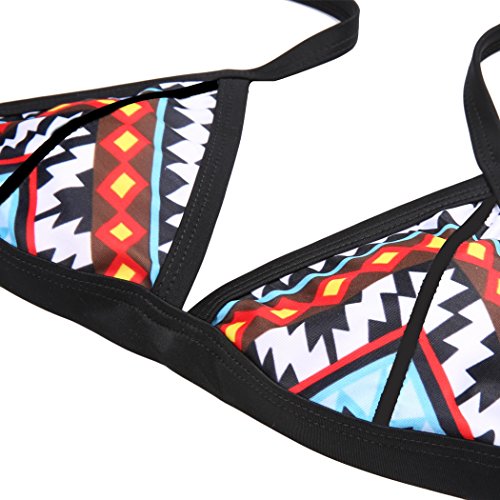 CRAVOG Sexy Damen Bikini-Sets Bikini Push up Bandeau Badeanzug Bademode Badebekleidung - 6