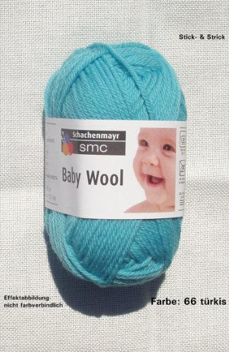25 gr Baby Wool, Farbe: 66 türkis, Brandneu, Schachenmayr, Schurwolle