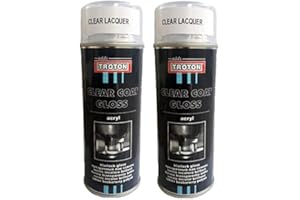 Troton Klarlack Spray 400ml GLANZ SPRÜHLACK Lackspray CLEAR COAT Autolack 1K GLÄNZEND SPRAYDOSE GLOSS (2)
