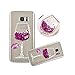 Produktbild Galaxy S7 Edge Hülle,Shinetop Flüssig Schutzhülle Soft Weich TPU Silikon Transparent Crystal Klar Case Hülle für Samsung Galaxy S7 Edge 3D Kreativ Muster Dynamisch Treibsand Liquid Fließen Flüssig Schwimmend Stern Handyhülle Bling Glänzend Glitzer Diamant Sparkle Durchsichtige Hülle Rückseite Zurück Handy Tasche Schale Etui Cover Beschützer Haut Case -Weinglas Rose Rot