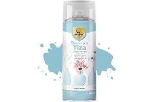 SPSIL Chalk Paint Spray 400ml, Pintura Spray a la Tiza Color Pastel Acabado Ultra Mate para Metal/Madera/Cerámica, etc (Azul Nube Mate, Paquete de 1), Envío desde España