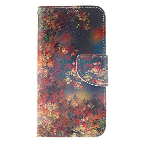 Samsung Galaxy S6 Edge Hülle, BoxTii® Schutzhülle + Frei Hartglas Displayschutzfolie, PU Leder Hülle mit Kartenfächern Magnetverschluss und Ständer Funktion für Samsung Galaxy S6 Edge, Kratzfeste Weiche Lederhülle Flip Wallet Ledertasche Wickelfalz Handyhülle mit Silikon Rückschale Case Cover für Samsung Galaxy S6 Edge (#9 Baum)