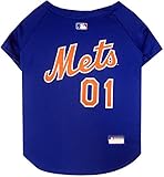 Lavar a máquina, línea seca MLB Pet Jersey - Camiseta de béisbol para Perro. - Disponible en Equipos de 29 MLB. - Jersey para Mascotas. - Jersey para Perro. - MLB Jersey para Perros. - Camisa para Mascotas. - Camisa de Perro