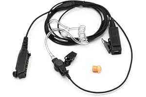 NEWASHAN Auricolare auricolare per Sepura Radio SC20 SC21 STP8000 STP8030 STP8035 STP8038 STP8040 STP8080 STP9000 STP9038 Walkie Talkie Multi-pin FBI Style Covert Acoustic Air Tube PTT
