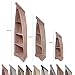 Produktbild Regal in Bootsform Badregal Bootsregal Boot Regal Bücherregal Bücherschrank Standregal Aufbewahrung 203 cm Albesia Holz Rot Wash