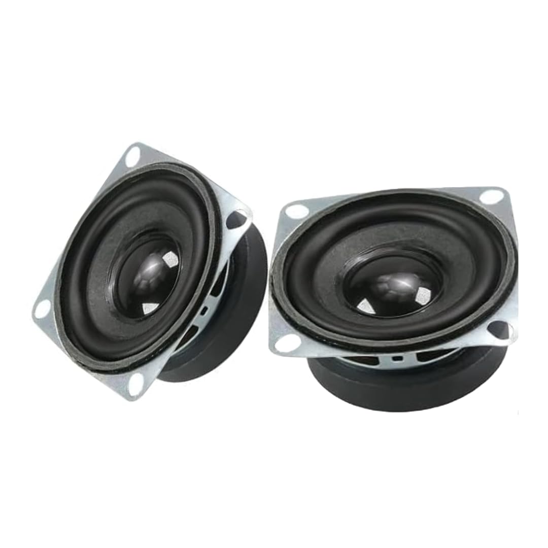 SK Electron Full Range Speaker, 2 Inch 4ohm 3W Mini Full Frequency Audio Speaker Multimedia Sound Box (Pack of 2)