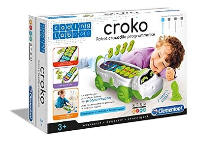 Clementoni- Coding Lab-Coko, Robot Crocodile programmable, 52384, Multicolore