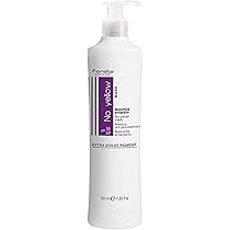 Fanola Wonder No Yellow Shampoo 1000ml - Professional Purple Shampoo For Blonde, Bleached, Or Gray Hair, Neutralizes Unwanted Yellow Tones
