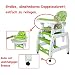 Seelux 3in1 High Chair Table & Chair Set Adjustable Rocking Chair (Green)
