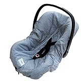 Minene Baby Infant Car Seat Universal Protection Cover ( Grey With Polka Dots)