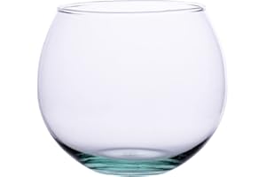 Landare Terrario Piante - Terrarium Vetro con Piante - Vaso Vetro Trasparente - Terrarium Vetro - Terrario Vetro - Terrario Piante Vetro - Vaso per Terrarium (12,5 x 12,5 cm)