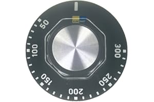JOYETECH KN29 EGO 00.00524.807 - Pomo de control térmico para horno, temperatura máxima, 300 °C ø 50 mm, ángulo de rotación de 270 °