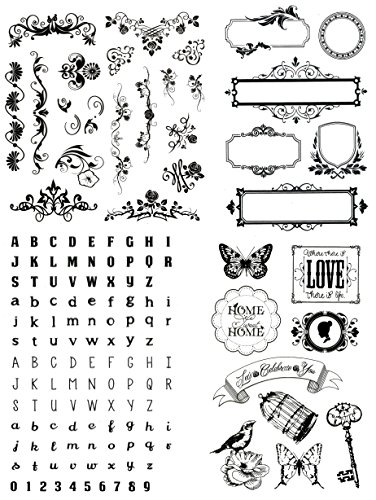 be fancy! Silikonstempel Set - Clear Stamps - Stempel - 144-teilig - transparent