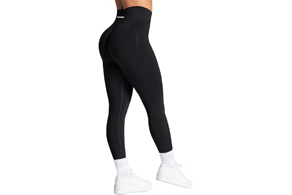 TAYOEA Legging de Sport de Compression Femme Yoga Long Slim Fit Fitness Pantalon de Sport Opaque Scrunch Butt Yoga Pantalon sans Couture Push Up Taille Haute Exercice Fitness Jogging
