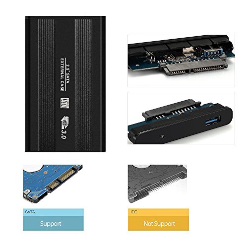 BlueBeach® USB 3.0 Festplatte Externes Gehäuse Aluminium Gehäuse für 2,5 Zoll SATA III Festplatte und SSD - 6