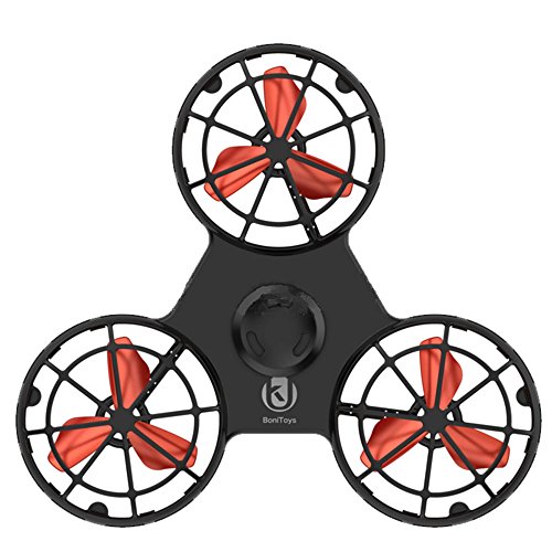 LUYR.R Niños/Adultos Cargables Vuelo Antiestrés Lanzamiento Juguetes Gyro Que Pueden Volar,Black