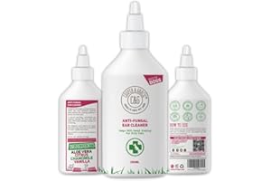 C&G PETS Dog Ear Cleaner Solution 250ML - Alternative to Dog Ear Drops for Infections, Itching & Odor by Cooper and Gracie | Relief from Yeast Infection, Mites, Anti-Viral Protection | Clean Healthy Ears