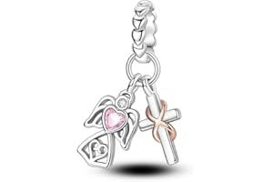NARMO 925 Charms in Argento Sterling per Pandora Braccialetti - Ciondolo Hamsa Hand Evli Eyes per Donne - Braccialetto Argento