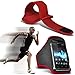 Produktbild Fone-Case ( Red ) Samsung Galaxy S5 Active Hülle Abdeckung Cover Case schutzhülle Tasche Brand New Sport Armbänder mit dem Fahrrad Radfahren Fitnessstudio Joggen abzugewöhnen Armband Case Abdeckung