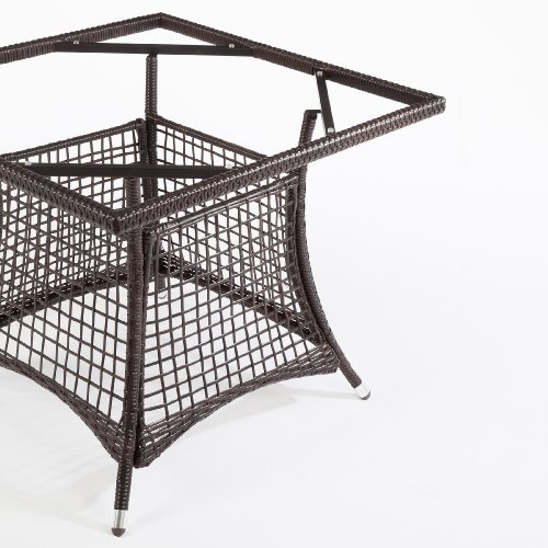 Ultranatura Poly-Rattan Glastisch mit Seitenteilen – Bild 4