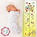 Baby Monthly Stickers Girl - place on onesies or on baby clothing
