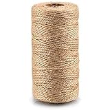 jijAcraft 100M Jute Kordel Juteschnur Bastelschnur für DIY Kunsthandwerk, Gartenarbeit