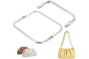KSJEHW 2 Pezzi Chiusura Borsa Uncinetton 18 cm, Chiusura Clutch, Chiusure Per Borse Uncinetto, Manici Per Borse Uncinetto, Chiusura A Molla Per Borse, Per Clutch Per Borse Uncinetto