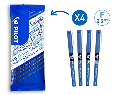 Pilot Spain V-5 - Roller con tinta líquida, color azul