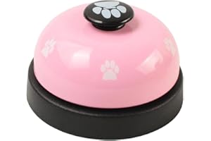 GENERIC Dog Bell for Door Potty Training, Pet Bells for Dogs to Ring to Go Outside, Premium Quality Loud and Crisp Doorbell, Puppy and Cat Communication Device (Pink)