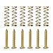 Produktbild HEALLILY 12 stücke E-gitarre Single Coil Pickup Schrauben mit Federn Pickup Bridge Ersatzfedern Schrauben für Gitarrenteile Gold