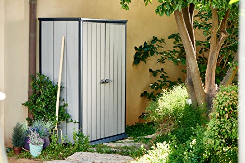 Geräteschrank Kunststoff Wetterfest Wasserdicht Keter Gartenschrank DUOTECH Holz-Optik 1500 Liter - 2