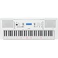 Yamaha EZ-300 Digital Keyboard - a Portable Learning Keyboard with 61 Touch-Sensitive Illuminated Keys and USB-to-Host Connection, in a White Finish