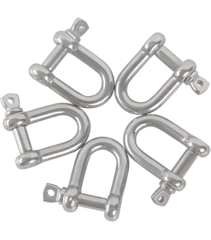 Grillo In Acciaio Inox V4A 90° - 4mm Con Perno, Portata 145kg, Per Sollevamento E Nautica - Foto 8