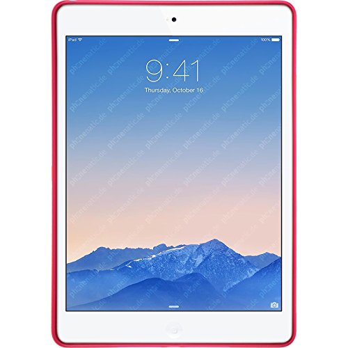 PhoneNatic Case für Apple iPad Air 2 Hülle Silikon pink X-Style Cover iPad Air 2 Tasche + 2 Schutzfolien - 2