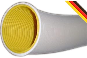 DOUBLEYOU GEOVLIES & BAUSTOFFE 10 M Tubo de drenaje DN100 Amarillo perforadas y 10 m manguera de filtrado F100